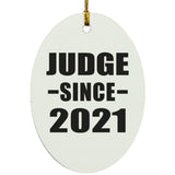 Judge Since 2021 - Oval Ornament