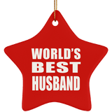 World's Best Husband - Star Ornament