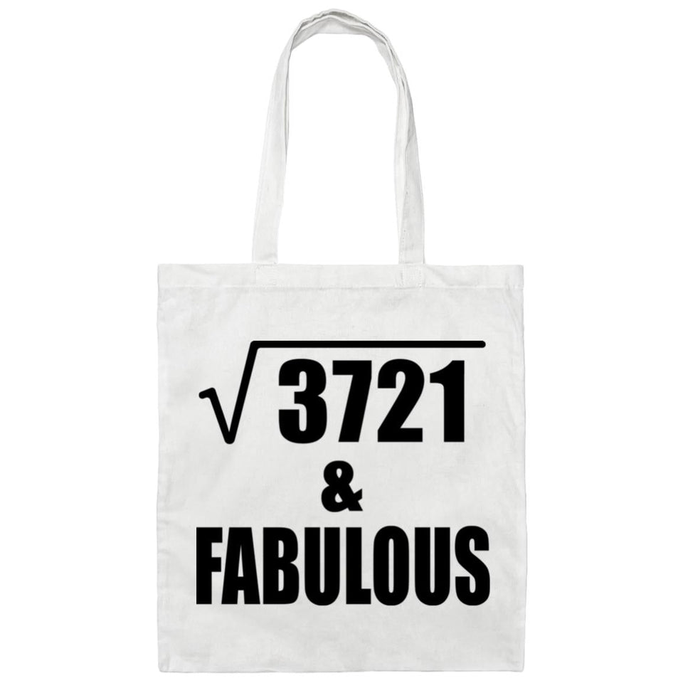 61st Birthday Square Root of 3721 & Fabulous - Tote Bag White
