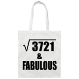 61st Birthday Square Root of 3721 & Fabulous - Tote Bag White
