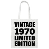54th Birthday Vintage 1970 Limited Edition - Tote Bag White