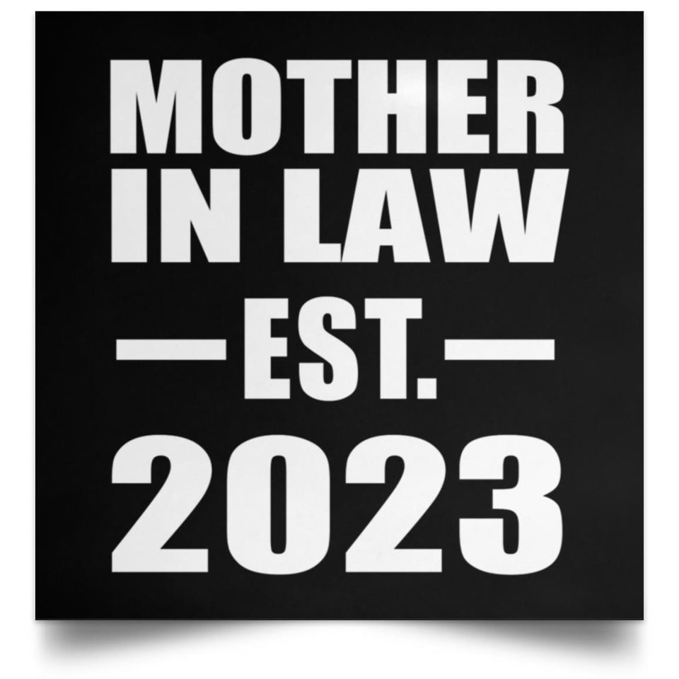 Mother In Law Established EST. 2023 - Poster Square