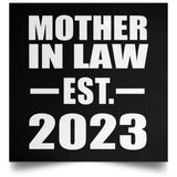 Mother In Law Established EST. 2023 - Poster Square