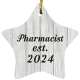 Pharmacist Established Est. 2024 - Star Ornament F
