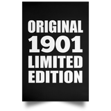 123rd Birthday Original 1901 Limited Edition - Poster Portrait