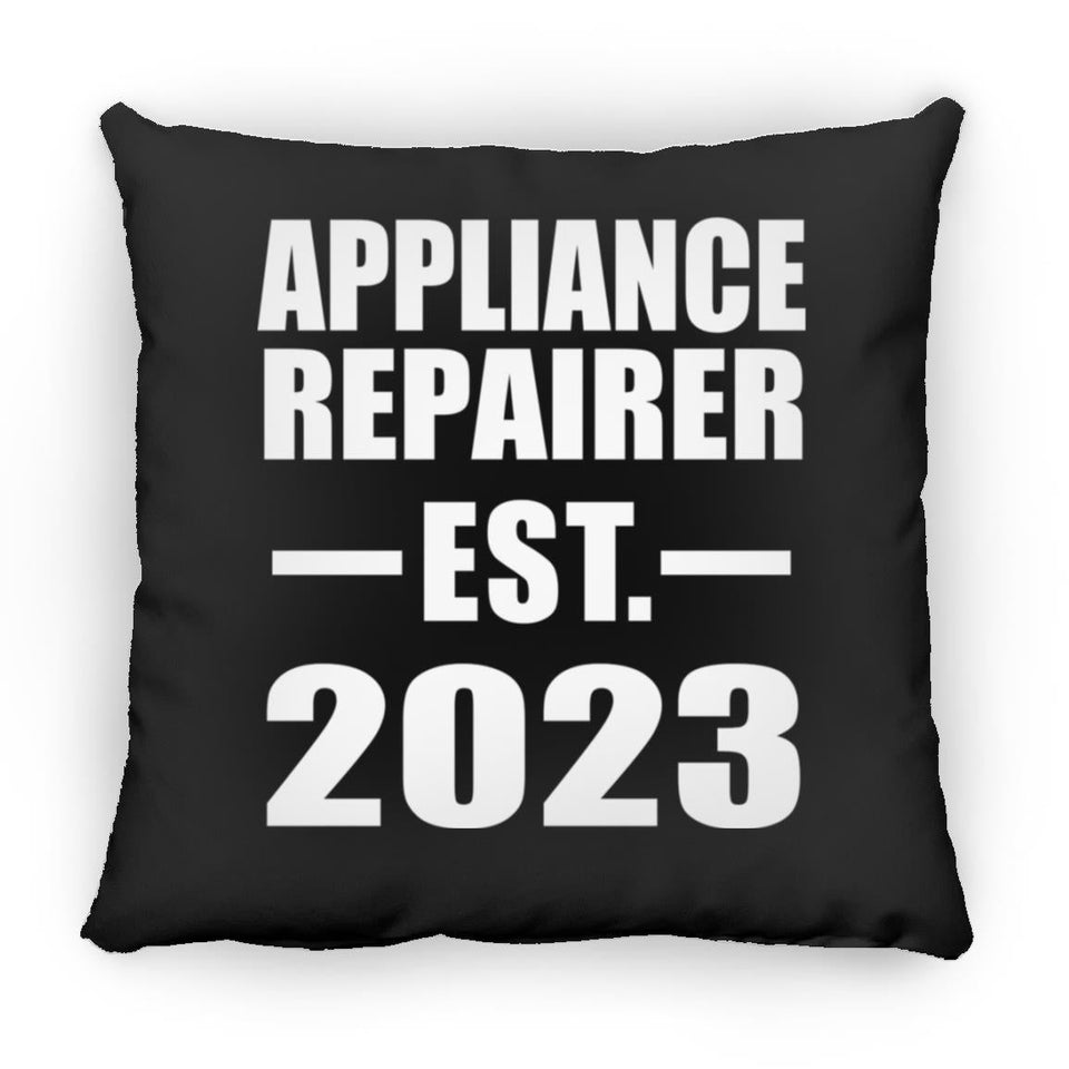 Appliance Repairer Established EST. 2023 - Throw Pillow Black