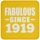 105th Birthday Fabulous Since 1919 - Drink Coaster