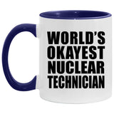 World's Okayest Nuclear Technician - 11oz Accent Mug Purple