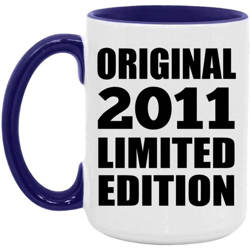 13th Birthday Original 2011 Limited Edition - 15oz Accent Mug Purple