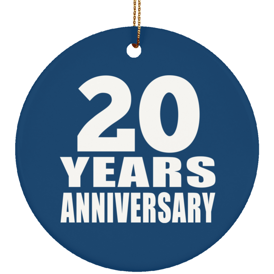 20th Anniversary 20 Years Anniversary - Circle Ornament