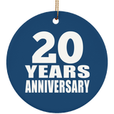 20th Anniversary 20 Years Anniversary - Circle Ornament