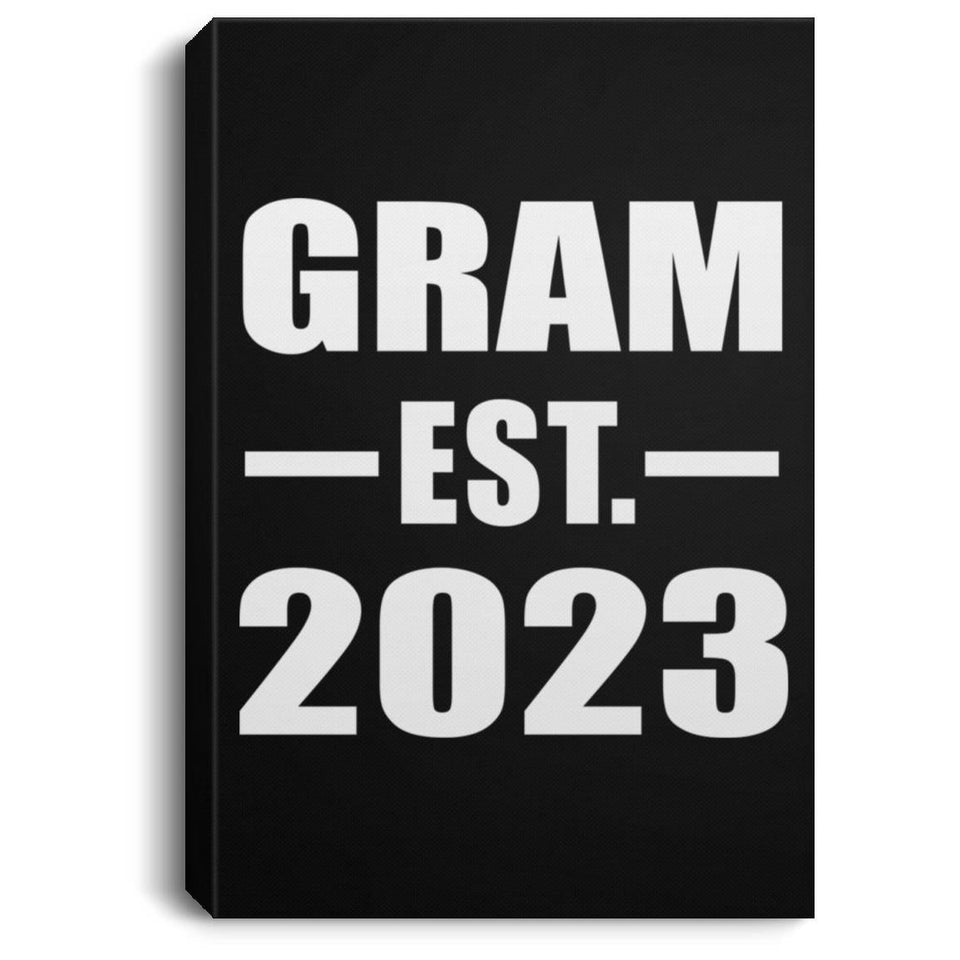 Gram Established EST. 2023 - Canvas Portrait