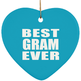 Best Gram Ever - Heart Ornament