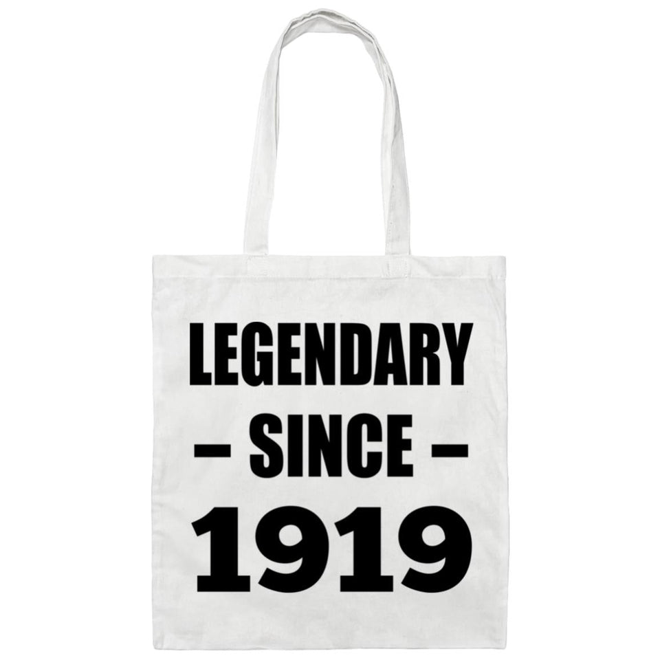 105th Birthday Legendary Since 1919 - Tote Bag White