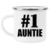 Number One #1 Auntie - 12oz Camping Mug