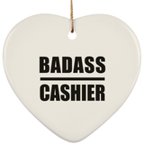 Badass Cashier - Heart Ornament