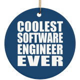 Coolest Software Engineer Ever - Circle Ornament