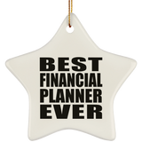 Best Financial Planner Ever - Star Ornament