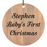 Stephen Baby's First Christmas - Circle Ornament C
