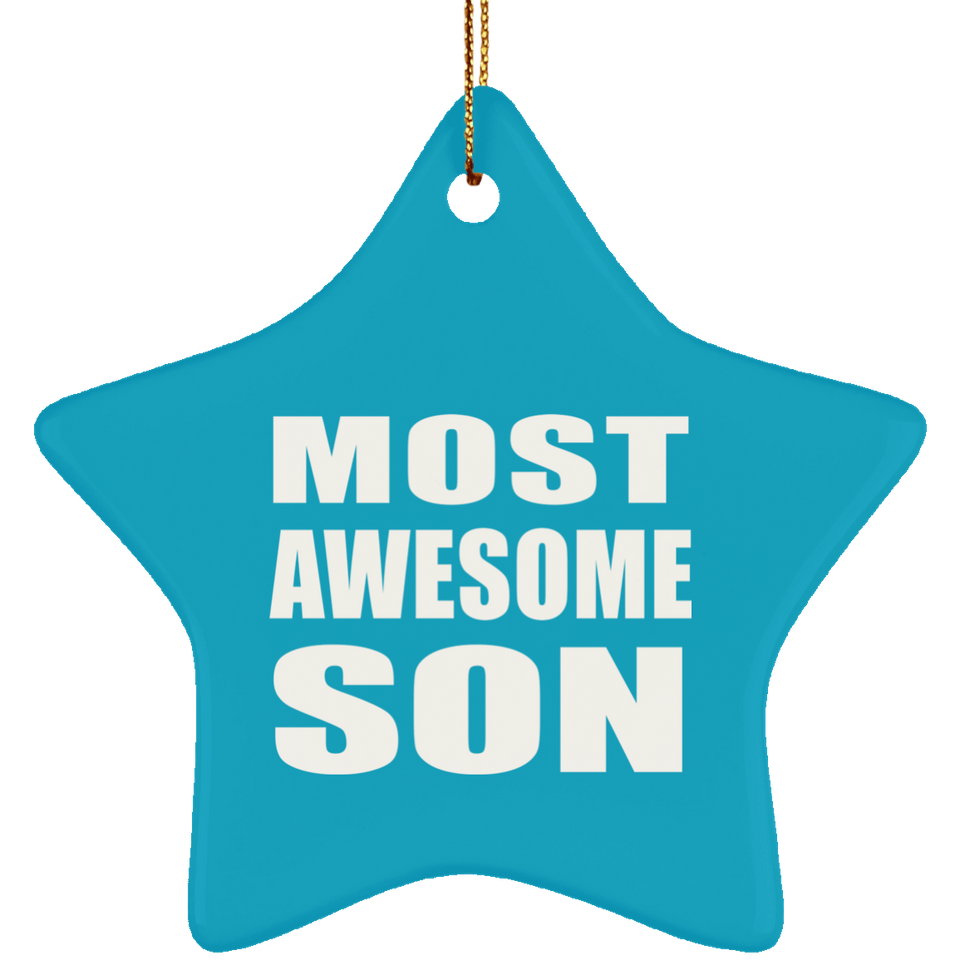 Most Awesome Son - Star Ornament