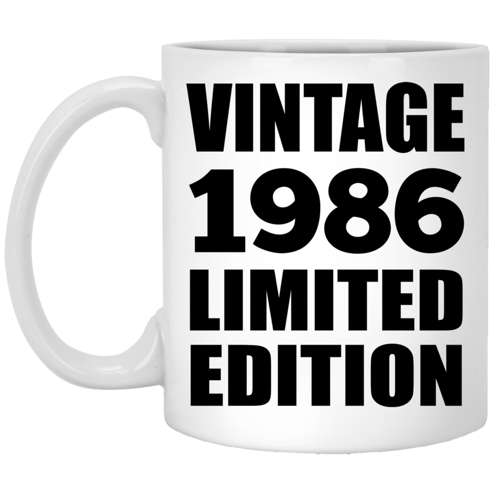 38th Birthday Vintage 1986 Limited Edition - 11oz Coffee Mug