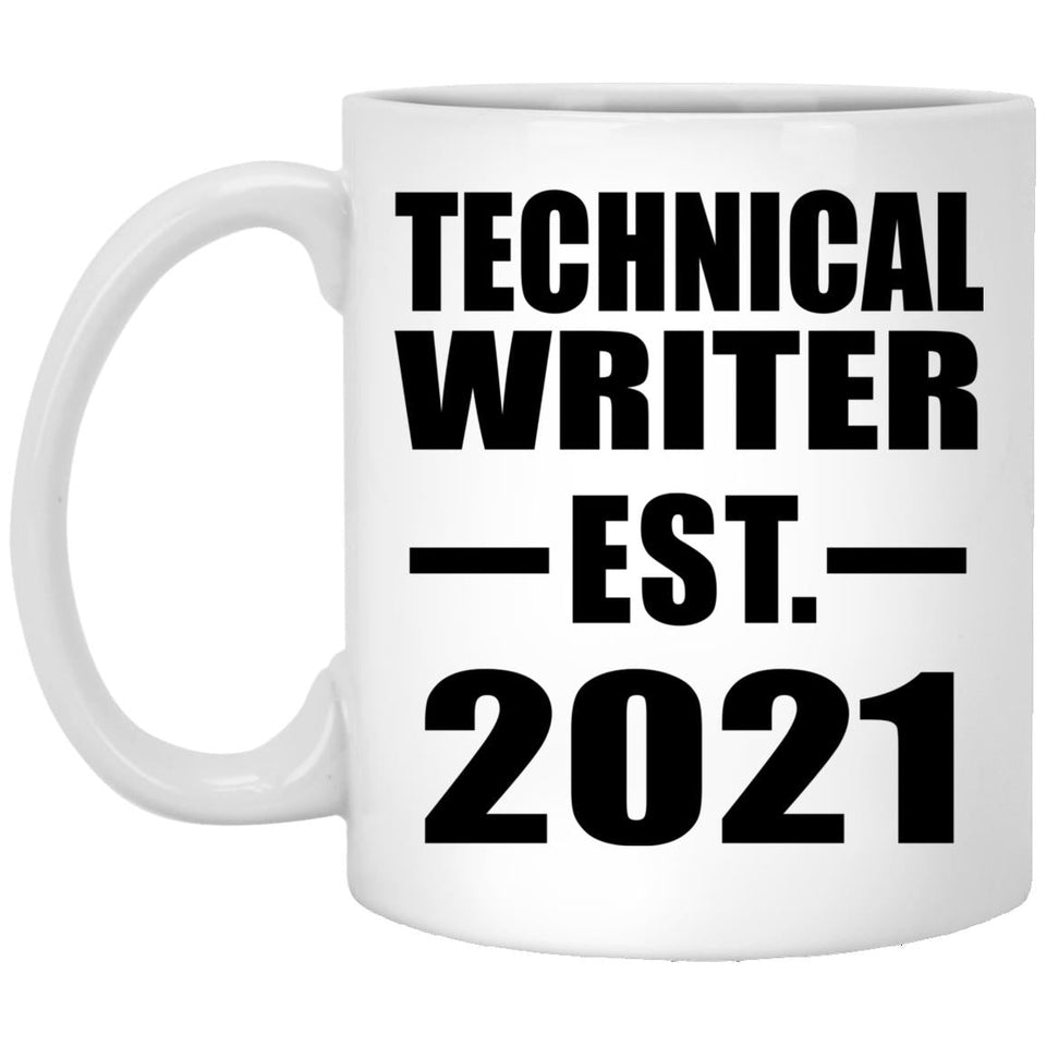 Technical Writer Established EST. 2021 - 11oz Coffee Mug