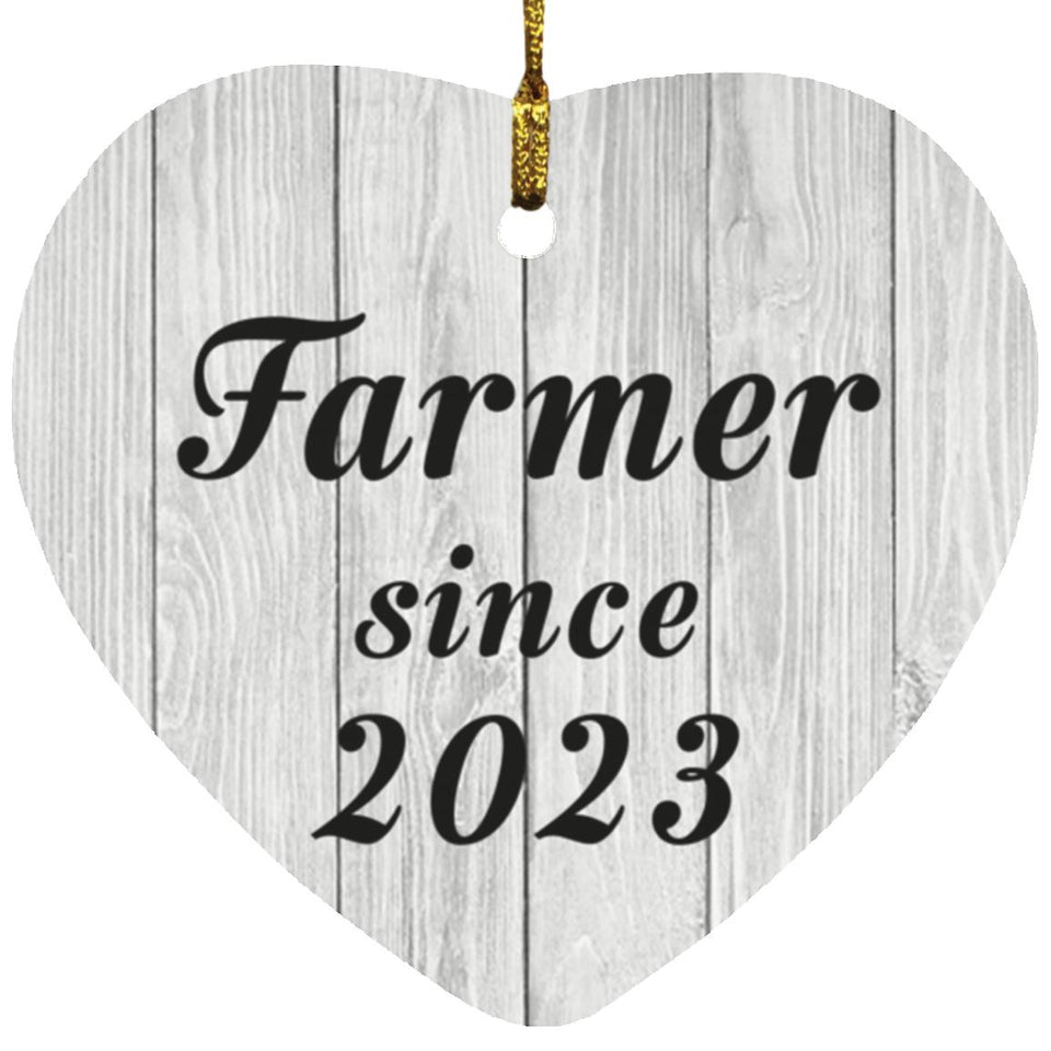 Farmer Since 2023 - Heart Ornament F