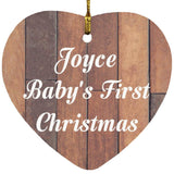 Joyce Baby's First Christmas - Heart Ornament E