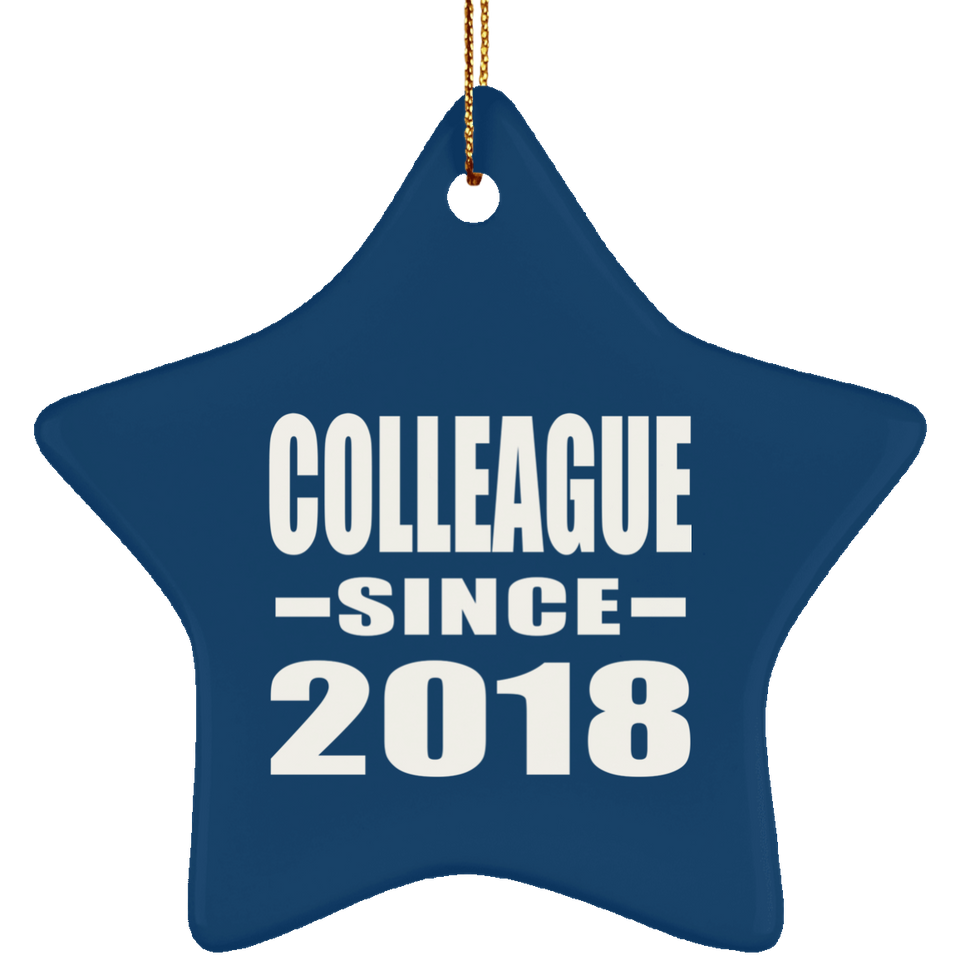 Colleague Since 2018 - Star Ornament