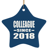 Colleague Since 2018 - Star Ornament