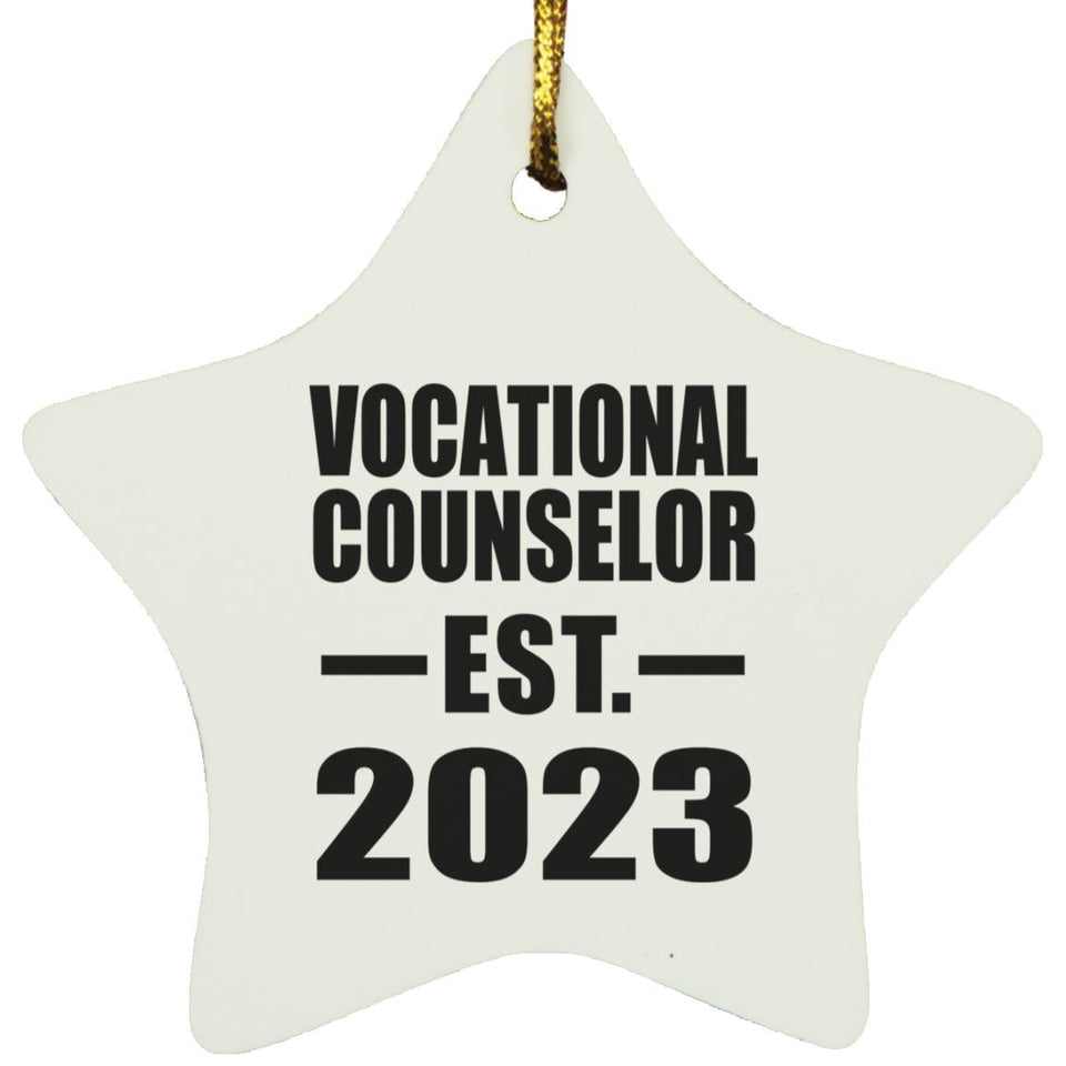 Vocational Counselor Established EST. 2023 - Star Ornament