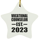 Vocational Counselor Established EST. 2023 - Star Ornament
