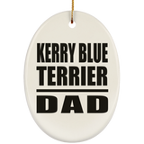 Kerry Blue Terrier Dad - Oval Ornament