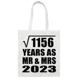 34th Anniversary Square Root of 1156 Years As Mr & Mrs 2023 - Tote Bag White