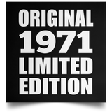 53rd Birthday Original 1971 Limited Edition - Poster Square