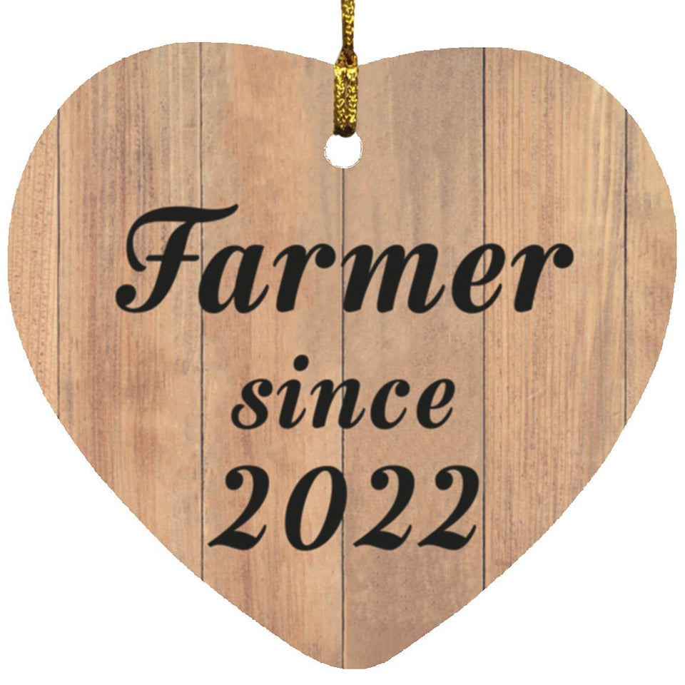 Farmer Since 2022 - Heart Ornament C