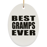 Best Gramps Ever - Oval Ornament