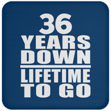 36th Anniversary 36 Years Down Lifetime To Go - Drink Coaster