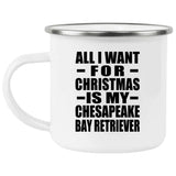 All I Want For Christmas Is My Chesapeake Bay Retriever - 12oz Camping Mug