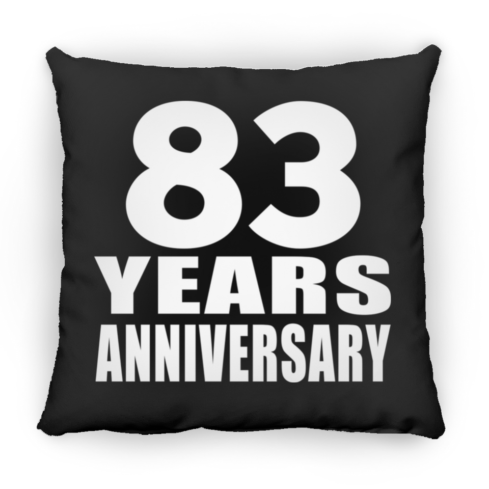 83rd Anniversary 83 Years - Throw Pillow Black