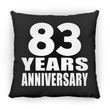 83rd Anniversary 83 Years - Throw Pillow Black