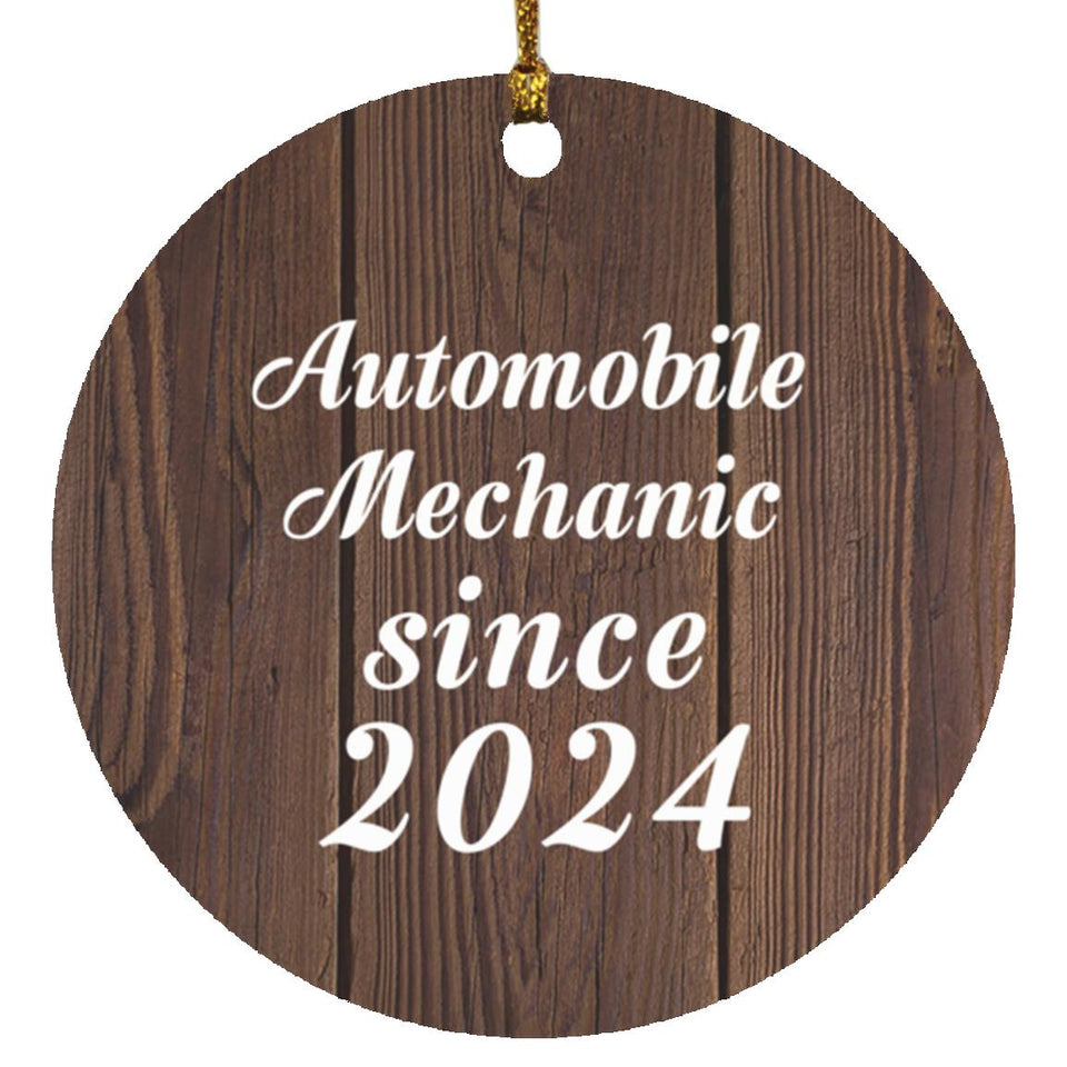 Automobile Mechanic Since 2024 - Circle Ornament D