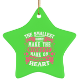 The Smallest Hands Make The Biggest Mark On Grandma's Heart - Star Ornament