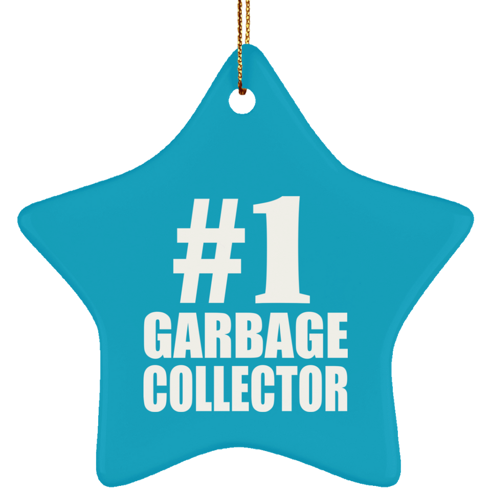 Number One #1 Garbage Collector - Star Ornament