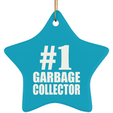 Number One #1 Garbage Collector - Star Ornament