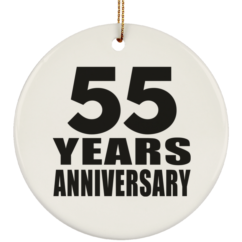55th Anniversary 55 Years - Circle Ornament