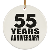55th Anniversary 55 Years - Circle Ornament