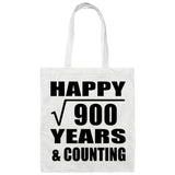 Happy 30th Anniversary Square Root of 900 Years & Counting - Tote Bag White