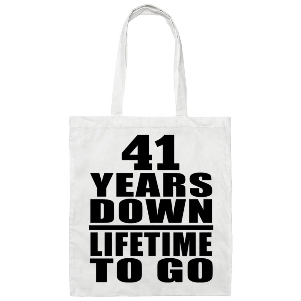 41st Anniversary 41 Years Down Lifetime To Go - Tote Bag White