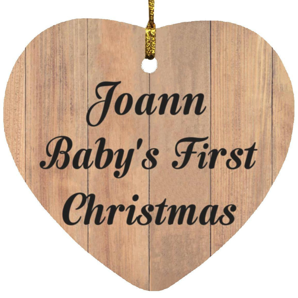 Joann Baby's First Christmas - Heart Ornament C
